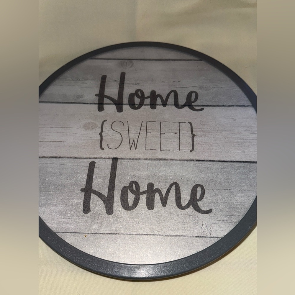 Lazy Susan ( Home Sweet Home ) 12 inch Diameter by Boston Warehouse, NEW - Picture 3 of 8
